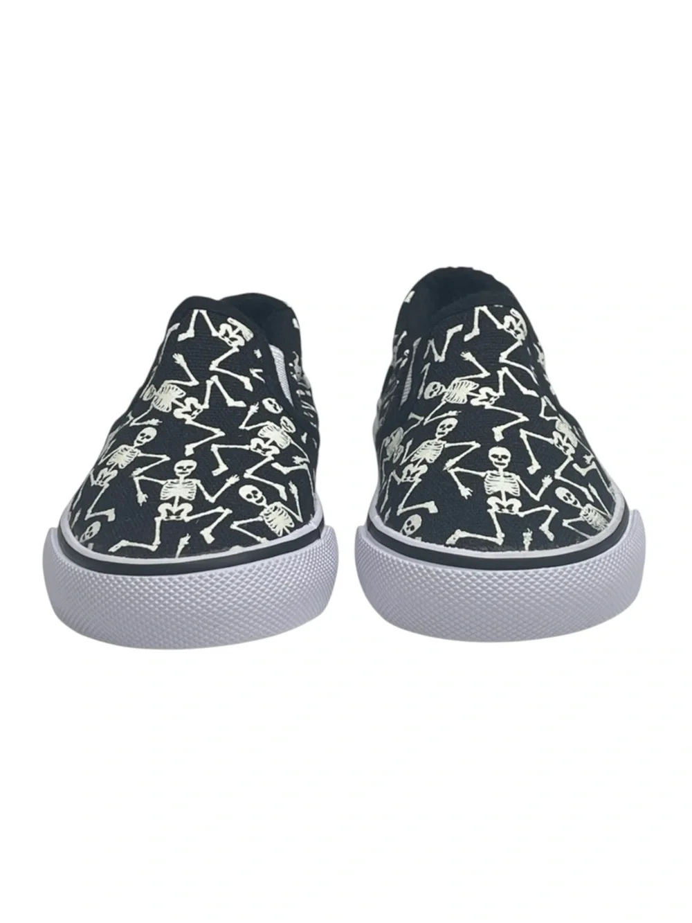 new Tommy Bahama ☠︎︎ Skeleton Print Slip On Sneakers ☠︎︎ Glow in the Dark ☠︎︎ 5